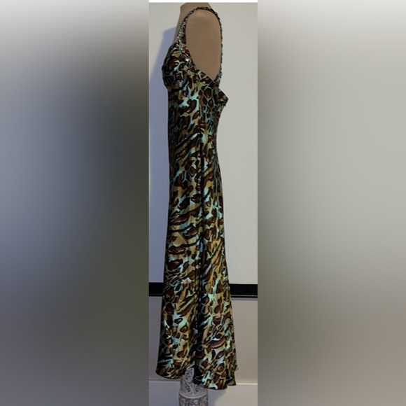 Blondie Nites Leopard Beaded Satin Prom Dress - 13 - Multicolored - Used - Picture 5 of 6